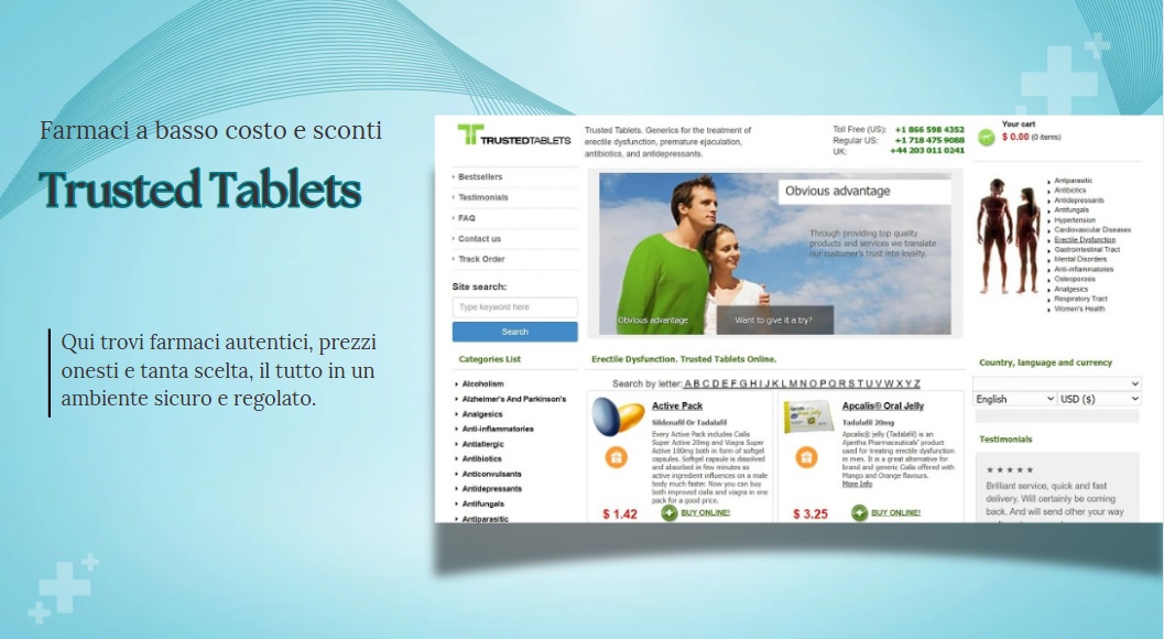 benvenuti su Trusted Tablets - sito autentico
